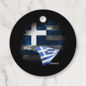 Griekse vlag bedankjes labels (Voorkant)