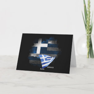 Griekse vlag bedankkaart