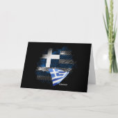 Griekse vlag bedankkaart (Voorkant)