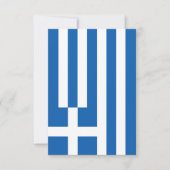 Griekse vlag bedankkaart (Voorkant)