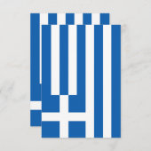 Griekse vlag bedankkaart (Voorkant / Achterkant)