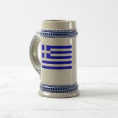 Griekse vlag bierpul (Voorkant links)