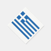 Griekse vlag Blauw Witboek Napkin Servet (Hoek)