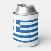 Griekse vlag blikjeskoeler (Blikje Voorkant)