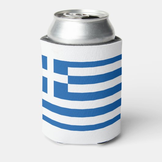 Griekse vlag blikjeskoeler (Blikje Achterkant)
