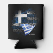 Griekse vlag blikjeskoeler (Voorkant)