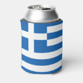 Griekse vlag blikjeskoeler (Blikje Achterkant)