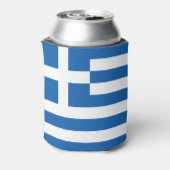 Griekse vlag blikjeskoeler (Blikje Achterkant)