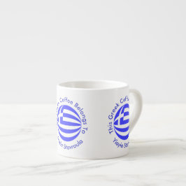 Griekse Vlag Bol Persoonlijke Tekst Espresso Kop