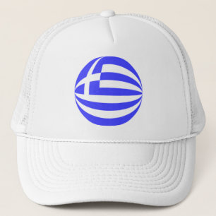 Griekse vlag bolvormig trucker pet