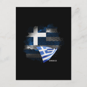 Griekse vlag briefkaart