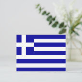 Griekse vlag briefkaart (Staand voorkant)