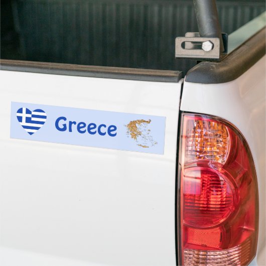 Griekse vlag — Bumpersticker (Op Truck)