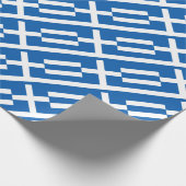 Griekse vlag cadeaupapier (Hoek)