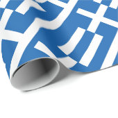 Griekse vlag cadeaupapier (Rol Hoek)