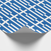 Griekse vlag cadeaupapier (Hoek)
