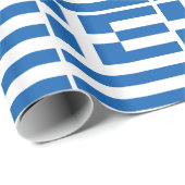 Griekse vlag cadeaupapier (Rol Hoek)