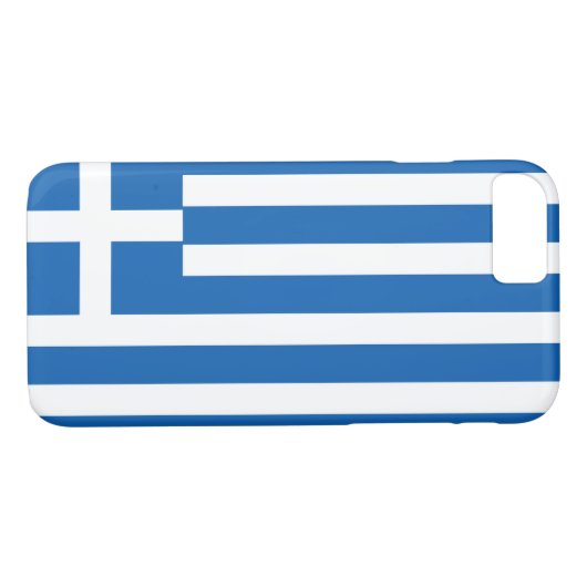 Griekse vlag Case-Mate iPhone case (Achterkant (Horizontaal))