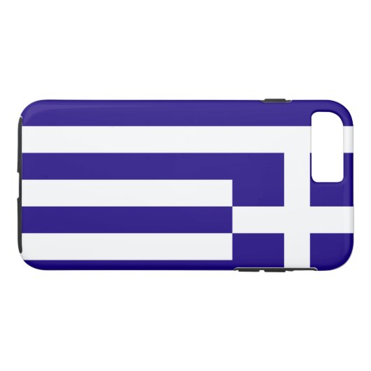 Griekse vlag Case-Mate iPhone case (Achterkant (Horizontaal))