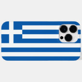 Griekse vlag Case-Mate iPhone case (Achterkant (horizontaal))