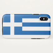 Griekse vlag Case-Mate iPhone case (Achterkant (horizontaal))