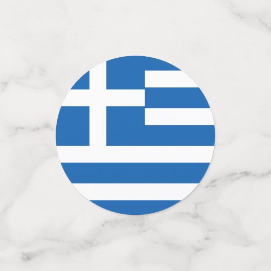 Griekse vlag confetti (Kleine voorkant)