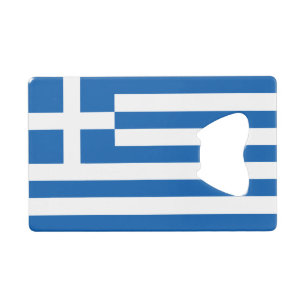 Griekse vlag creditkaart flessenopener