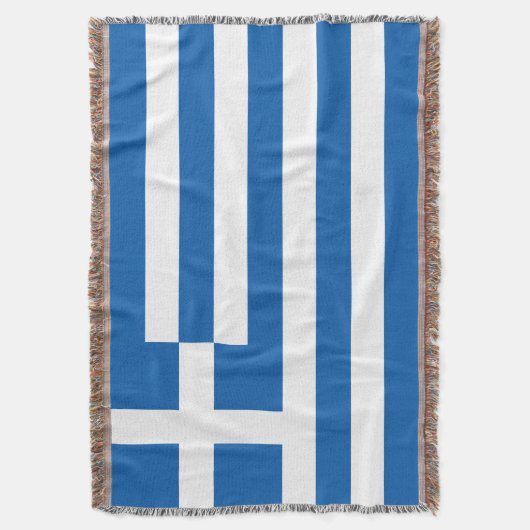 Griekse vlag deken (Voorkant Verticaal)
