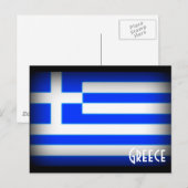 Griekse Vlag Donker Briefkaart (Voorkant / Achterkant)