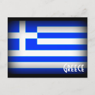 Griekse Vlag Donker Briefkaart
