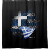 Griekse vlag douchegordijn (Voorkant)