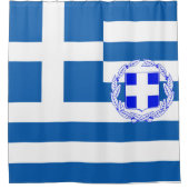 Griekse vlag douchegordijn (Voorkant)