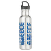 Griekse vlag: een prachtig patriottisch waterfles (Achterkant)