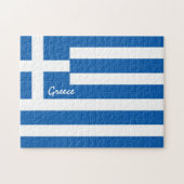Griekse vlag en patriotten - Griekenland reizen/sp Legpuzzel (Horizontaal)