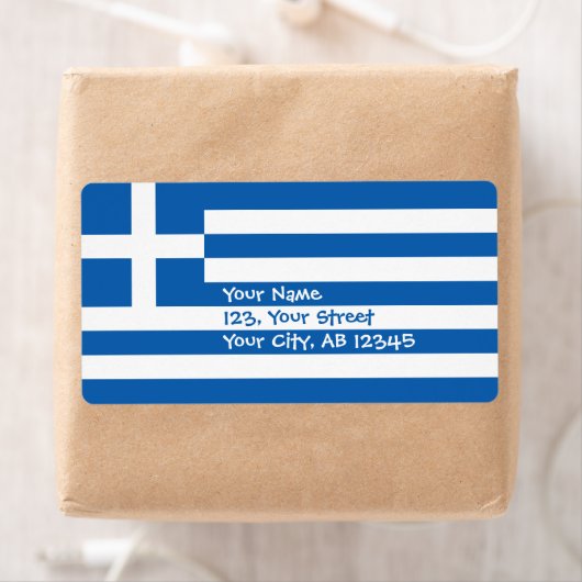 Griekse vlag etiket (Insitu)