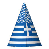 Griekse vlag feesthoedjes (Achterkant)