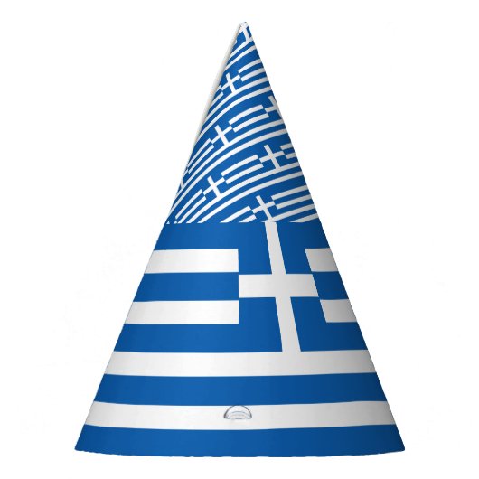 Griekse vlag feesthoedjes (Links)
