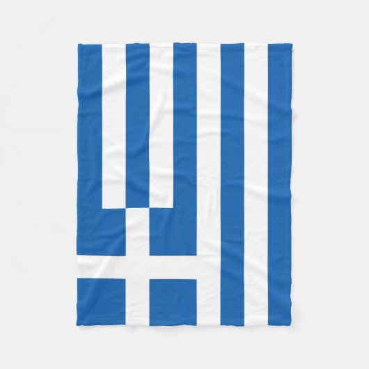 Griekse vlag fleece deken (Voorkant)