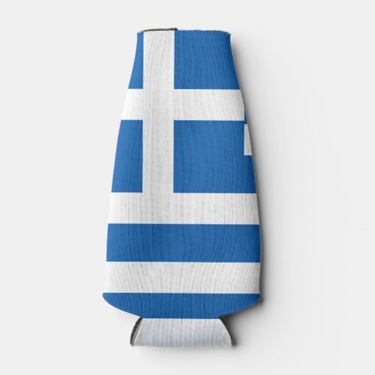 Griekse vlag flesjeskoeler (Voorkant)