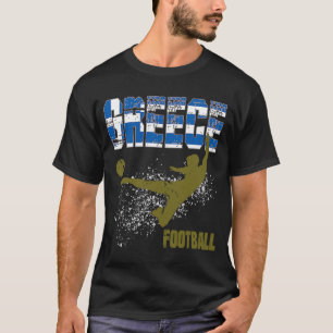 Griekse vlag Football Player Griekse vlag T-shirt