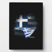 Griekse vlag fotoplaat (voorkant)