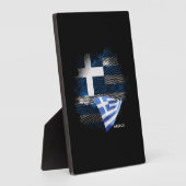 Griekse vlag fotoplaat (Zijkant)