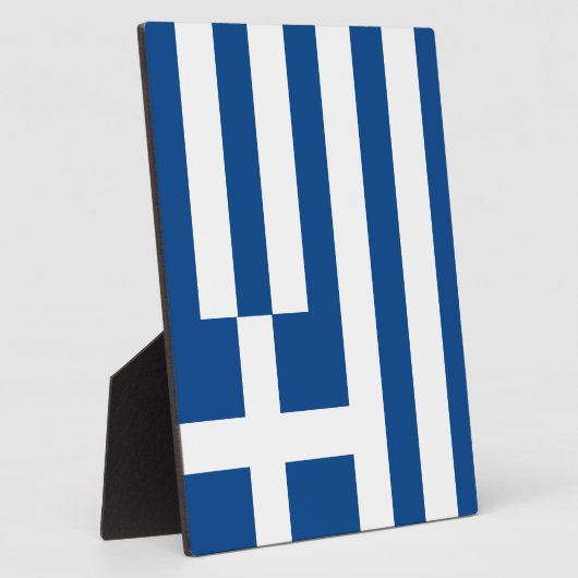 Griekse vlag fotoplaat (Zijkant)