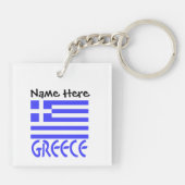 Griekse vlag gepersonaliseerd sleutelhanger (Achterkant)
