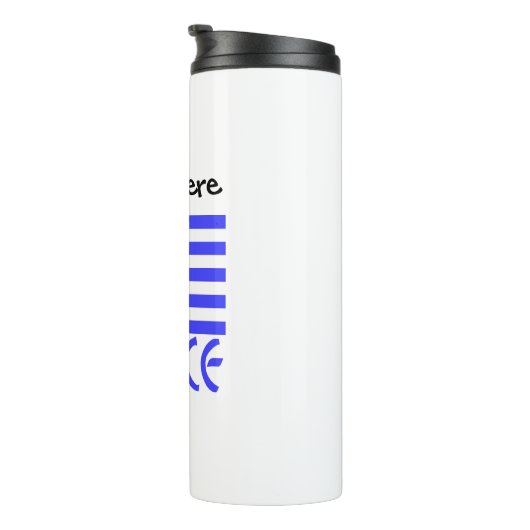 Griekse vlag gepersonaliseerd thermosbeker (Geroteerd rechts)