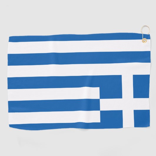 Griekse vlag golfhanddoek (Horizontaal)