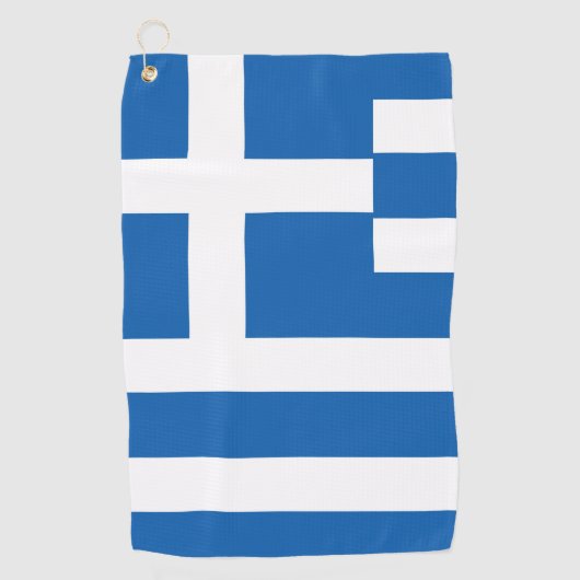 Griekse vlag golfhanddoek (Voorkant)