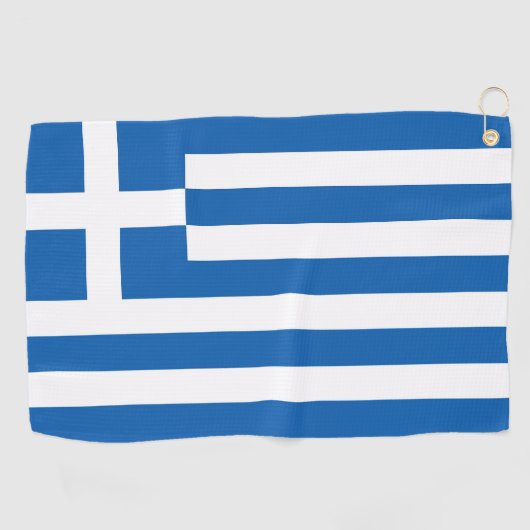 Griekse vlag golfhanddoek (Horizontaal)