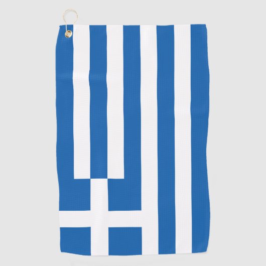 Griekse vlag golfhanddoek (Voorkant)
