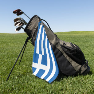 Griekse vlag golfhanddoek